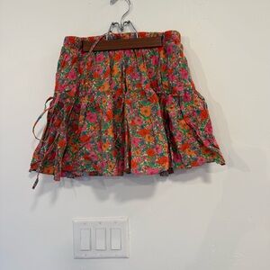 J. Crew Colorful Floral Mini Skirt